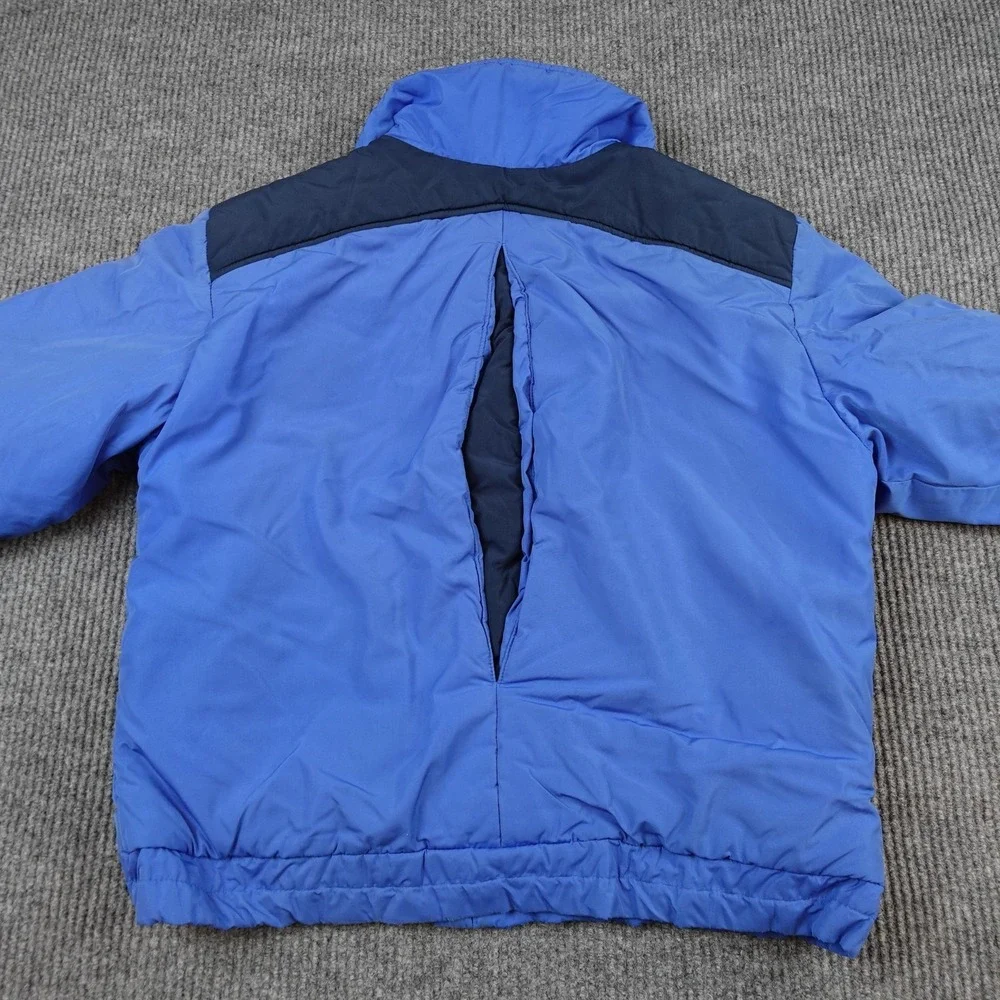 Vintage North Face Jacket Mens Large Blue Puffer Ski Full Zip Insulated